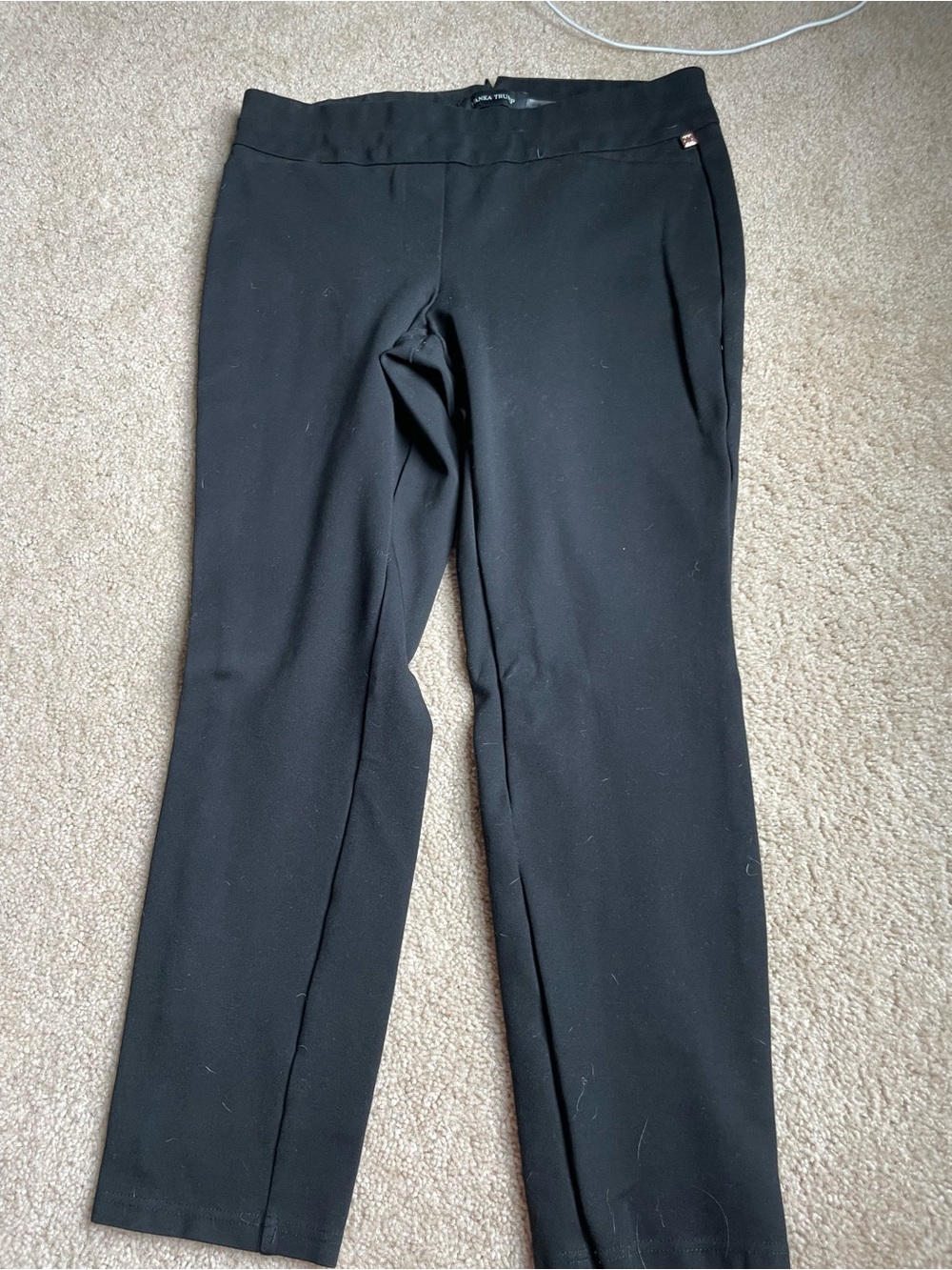 Ivanka Trump Black Stretch Ponte Pants
